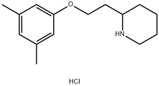 2-[2-(3,5-Dimethylphenoxy)ethyl]piperidinehydrochloride Struktur