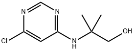 2-[(6-Chloro-4-pyrimidinyl)amino]-2-methyl-1-propanol Struktur