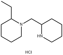 2-Ethyl-1-(2-piperidinylmethyl)piperidinedihydrochloride Struktur