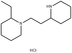 2-Ethyl-1-[2-(2-piperidinyl)ethyl]piperidinedihydrochloride Struktur