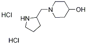 1-(2-Pyrrolidinylmethyl)-4-piperidinoldihydrochloride Struktur