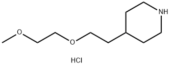 4-[2-(2-Methoxyethoxy)ethyl]piperidinehydrochloride Struktur