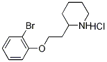 2-[2-(2-Bromophenoxy)ethyl]piperidinehydrochloride Struktur