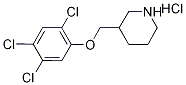 3-[(2,4,5-Trichlorophenoxy)methyl]piperidinehydrochloride Struktur