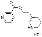 2-(3-Piperidinyl)ethyl nicotinate hydrochloride Struktur