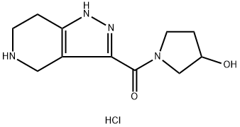 (3-Hydroxy-1-pyrrolidinyl)(4,5,6,7-tetrahydro-1H-pyrazolo[4,3-c]pyridin-3-yl)methanone HCl