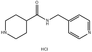 N-(4-Pyridinylmethyl)-4-piperidinecarboxamidehydrochloride Struktur