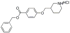 Benzyl 4-(3-piperidinylmethoxy)benzoatehydrochloride Struktur