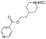 2-(4-Piperidinyl)ethyl isonicotinate hydrochloride Struktur