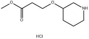 Methyl 3-(3-piperidinyloxy)propanoatehydrochloride Struktur