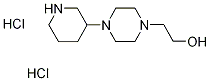 2-[4-(3-Piperidinyl)-1-piperazinyl]-1-ethanoldihydrochloride Struktur