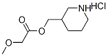 3-Piperidinylmethyl 2-methoxyacetate hydrochloride Struktur