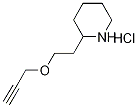 2-[2-(2-Propynyloxy)ethyl]piperidine hydrochloride Struktur