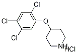 4-(2,4,5-Trichlorophenoxy)piperidine hydrochloride Struktur