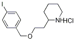 2-{2-[(4-Iodobenzyl)oxy]ethyl}piperidinehydrochloride Struktur