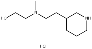 2-{Methyl[2-(3-piperidinyl)ethyl]amino}-1-ethanoldihydrochloride Struktur