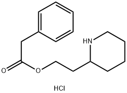 2-(2-Piperidinyl)ethyl 2-phenylacetatehydrochloride Struktur