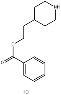 2-(4-Piperidinyl)ethyl benzoate hydrochloride Struktur