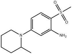 5-(2-Methyl-1-piperidinyl)-2-(methylsulfonyl)-phenylamine Structure