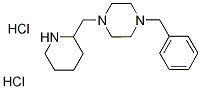 1-Benzyl-4-(2-piperidinylmethyl)piperazinedihydrochloride Struktur