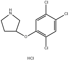 3-(2,4,5-Trichlorophenoxy)pyrrolidinehydrochloride Struktur