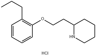 2-[2-(2-Propylphenoxy)ethyl]piperidinehydrochloride Struktur