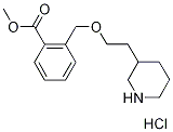 Methyl 2-{[2-(3-piperidinyl)ethoxy]-methyl}benzoate hydrochloride Struktur