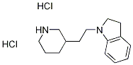 1-[2-(3-Piperidinyl)ethyl]indoline dihydrochloride Struktur