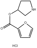 3-Pyrrolidinyl 2-furoate hydrochloride Struktur