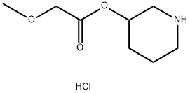 3-Piperidinyl 2-methoxyacetate hydrochloride Struktur