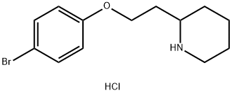 2-[2-(4-Bromophenoxy)ethyl]piperidinehydrochloride Struktur