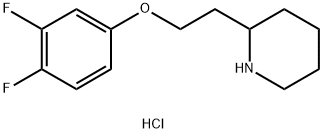 2-[2-(3,4-Difluorophenoxy)ethyl]piperidinehydrochloride Struktur