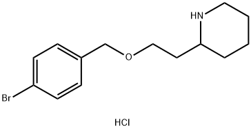 2-{2-[(4-Bromobenzyl)oxy]ethyl}piperidinehydrochloride Struktur