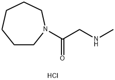 1-(1-Azepanyl)-2-(methylamino)-1-ethanonehydrochloride Struktur