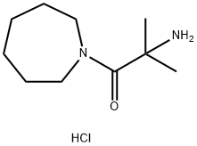 2-Amino-1-(1-azepanyl)-2-methyl-1-propanonehydrochloride Struktur