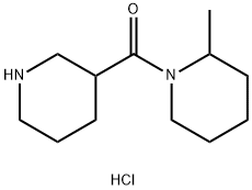 (2-Methyl-1-piperidinyl)(3-piperidinyl)methanonehydrochloride Struktur