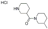 (3-Methyl-1-piperidinyl)(3-piperidinyl)methanonehydrochloride Struktur