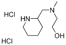 2-[Methyl(2-piperidinylmethyl)amino]-1-ethanoldihydrochloride Struktur