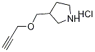 3-[(2-Propynyloxy)methyl]pyrrolidine hydrochloride Struktur