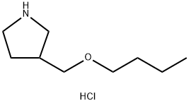 3-(Butoxymethyl)pyrrolidine hydrochloride Struktur