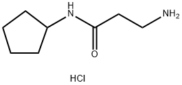 3-Amino-N-cyclopentylpropanamide hydrochloride Struktur