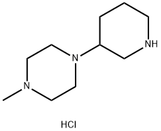 1-Methyl-4-(3-piperidinyl)piperazinedihydrochloride Struktur