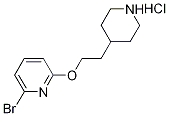 2-Bromo-6-[2-(4-piperidinyl)ethoxy]pyridinehydrochloride Struktur