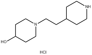 1-[2-(4-Piperidinyl)ethyl]-4-piperidinoldihydrochloride Struktur