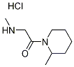 2-(Methylamino)-1-(2-methyl-1-piperidinyl)-1-ethanone hydrochloride Struktur