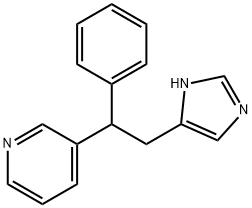 Pyridine, 3-(2-(1H-imidazol-4-yl)-1-phenylethyl)- Struktur