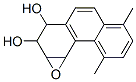 7,8-dihydroxy-5,6-epoxy-1,4-dimethyl-5,6,7,8-tetrahydrophenanthrene Struktur