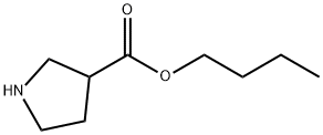 N-BUTYL PYRROLIDINE-3-CARBOXYLATE Struktur