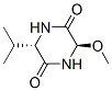 2,5-Piperazinedione,3-methoxy-6-(1-methylethyl)-,(3R-trans)-(9CI) Struktur