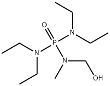 [bis(diethylamino)phosphoryl-methyl-amino]methanol Struktur